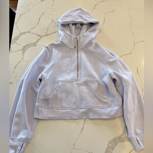 lululemon Scuba Oversized Half-Zip Hoodie Blissful Blue XS/S